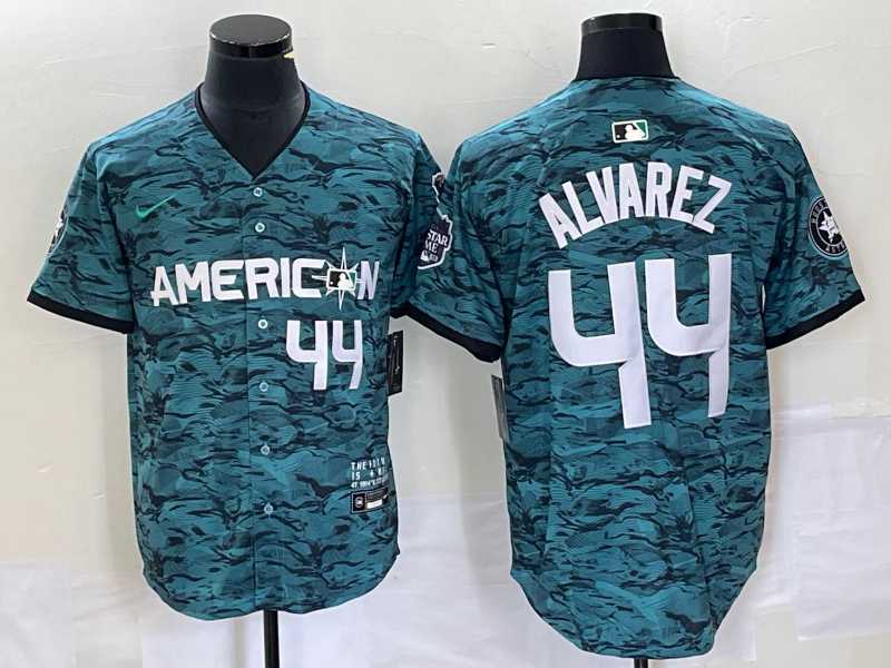 Men's Houston Astros #44 Yordan Alvarez Teal 2023 All Star Cool Base Stitched Baseball Jersey